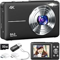 Amazon | Moledro 4K デジタルカメラ デジカメ 6400万画素 32GB